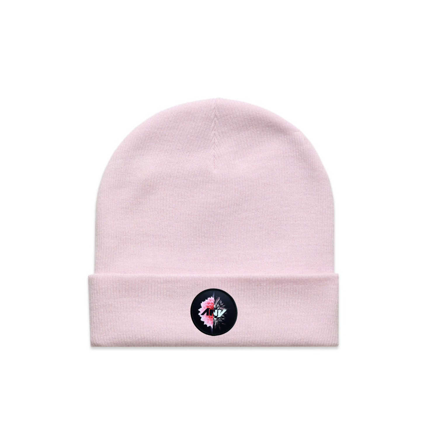 “Beauty & Brokenness” Patched Cuff Beanie (Orchid)
