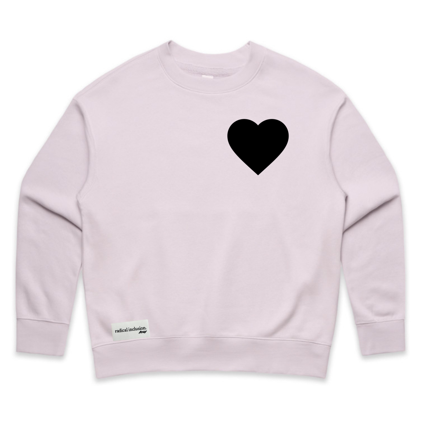 Wo’s “Love is Strength” Relax Crew (Orchid/Black)