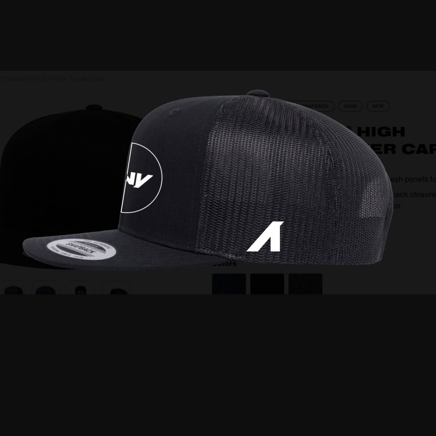 "Duality" Unisex 5-Panel Flat Bill Trucker Cap