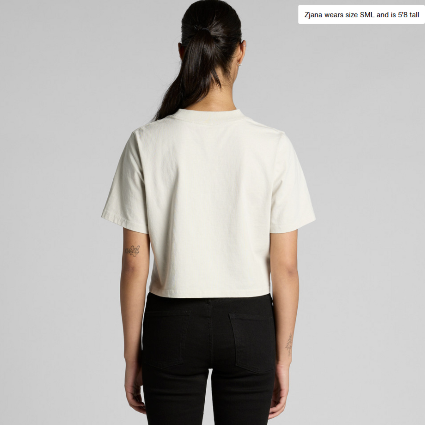 Wo's "A is for ANY" Heavy Faded Crop Tee