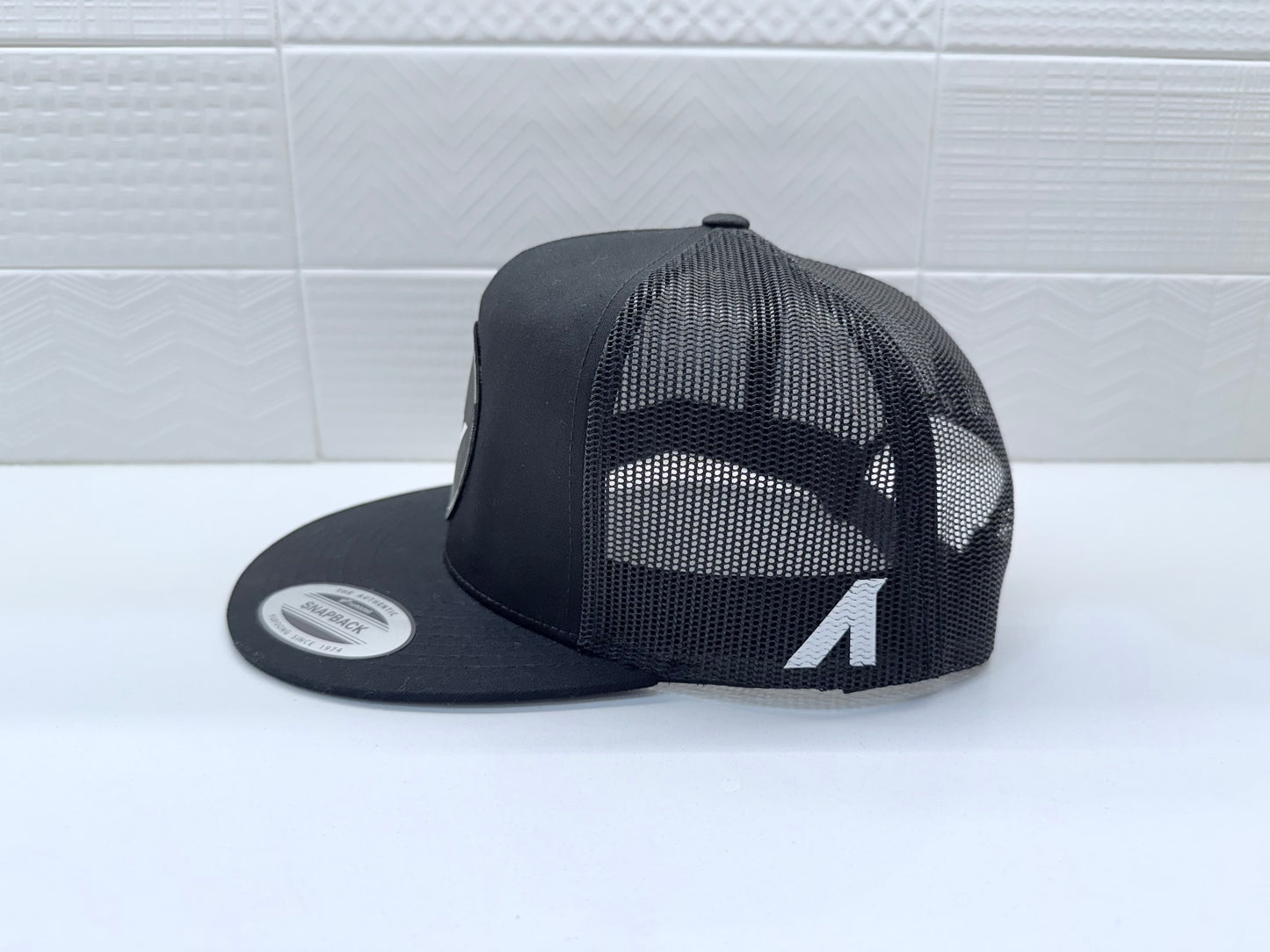 "Duality" Unisex 5-Panel Flat Bill Trucker Cap