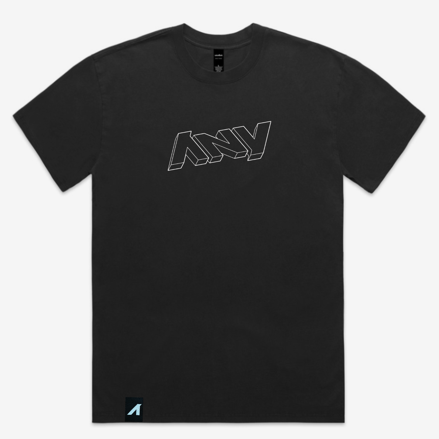 Men’s “3D ANY Who Call” Heavy Faded Tee (Black)