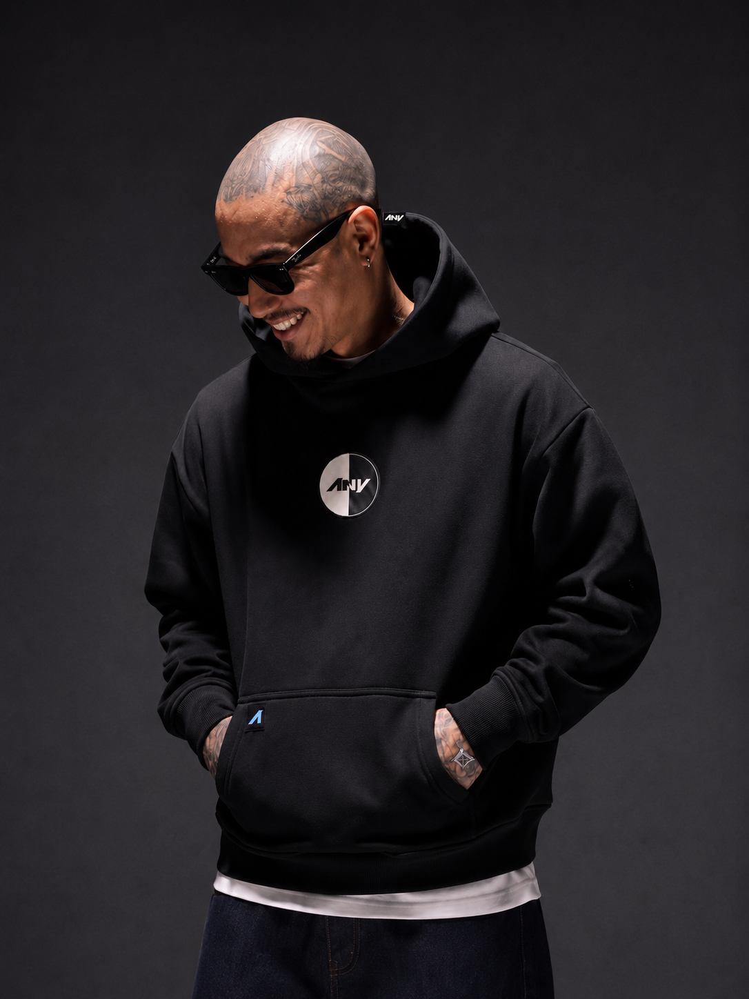 "Duality" Patched Relax Hood (Black)