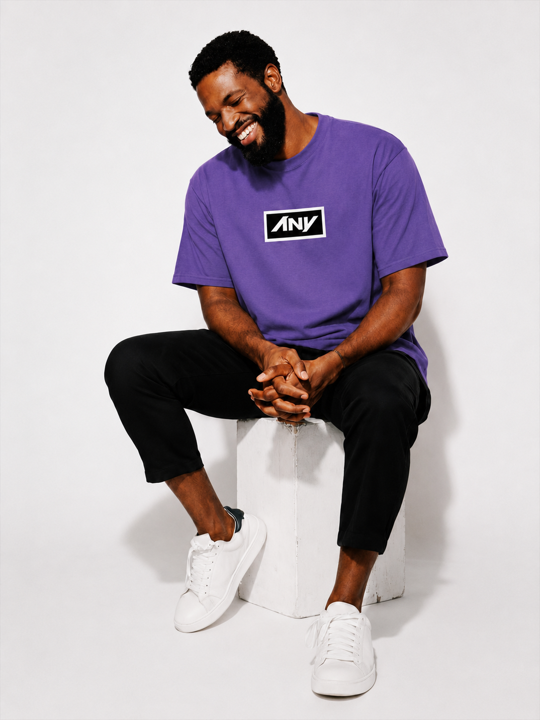 ANY Heavy Faded Tee (Violet)