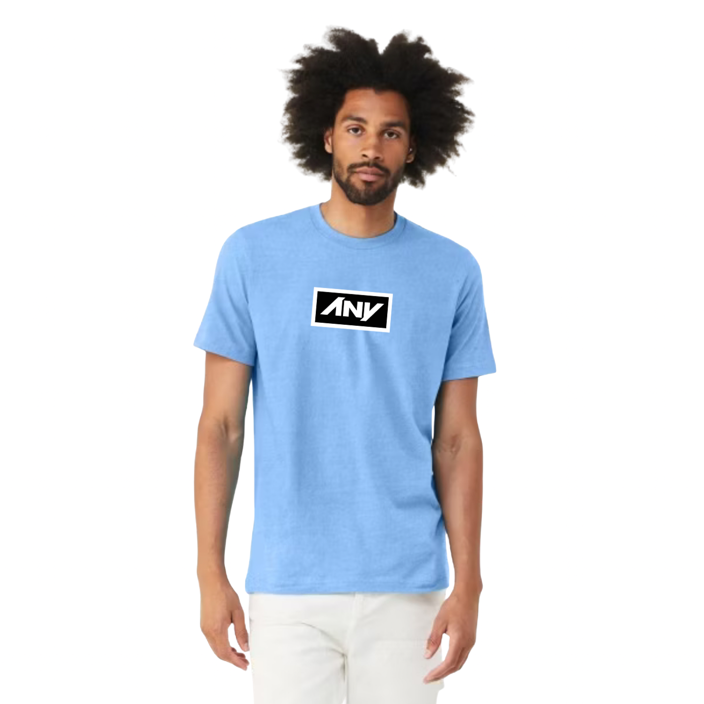 ANY Unisex CVC Short Sleeve Tee (Carolina Blue)
