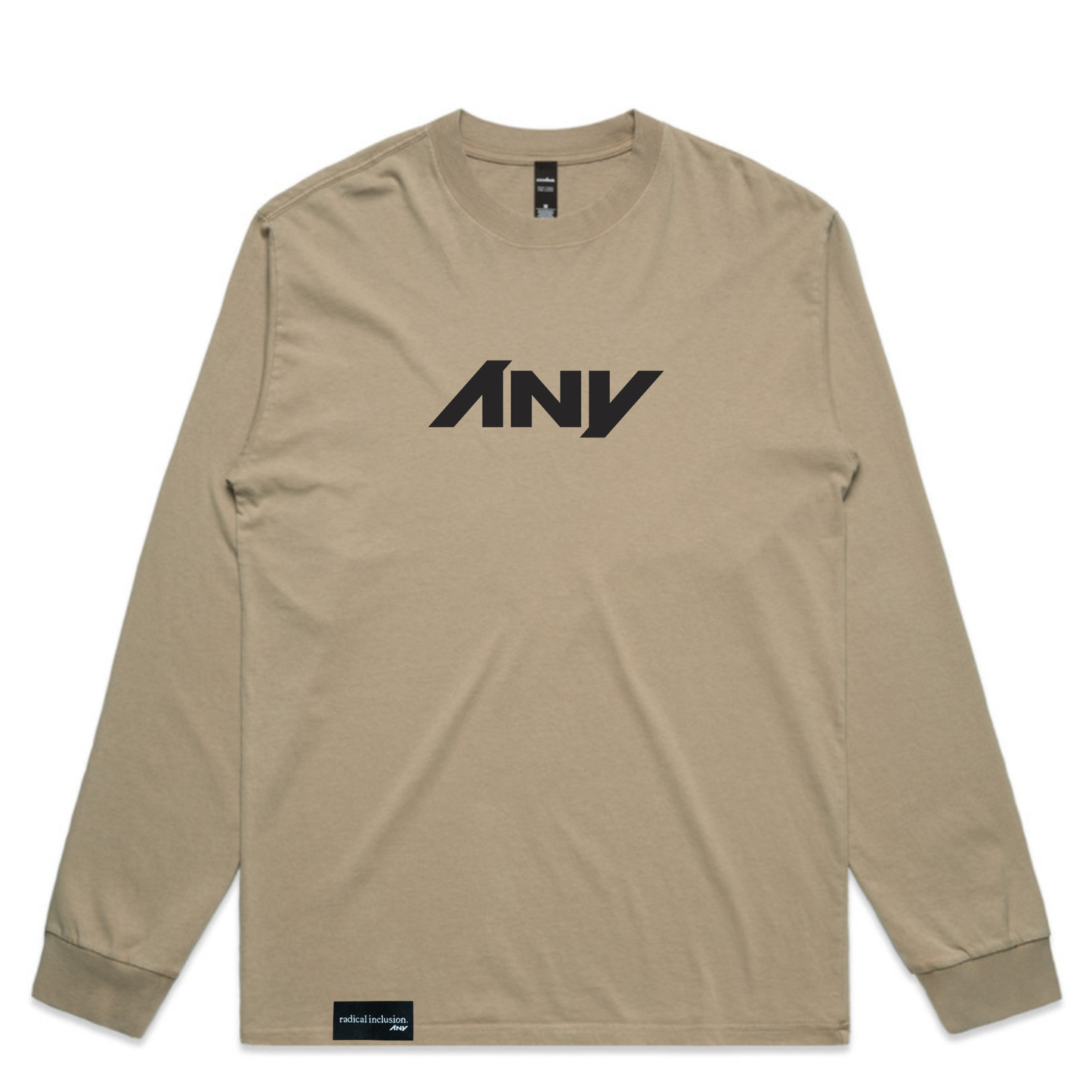 ANY Heavy Faded L/S Tee (Khaki)