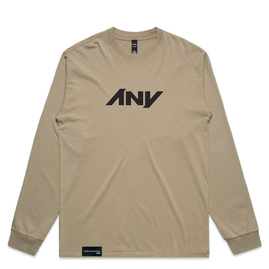 ANY Heavy Faded L/S Tee (Khaki)