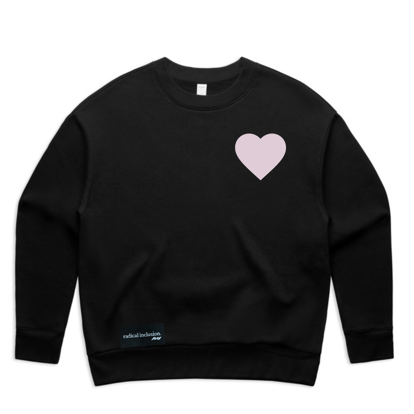 Wo’s “Love is Strength” Relax Crew (Black/Orchid)