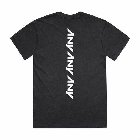 “Duality/Spectrum” Heavy Faded Stone Wash Tee