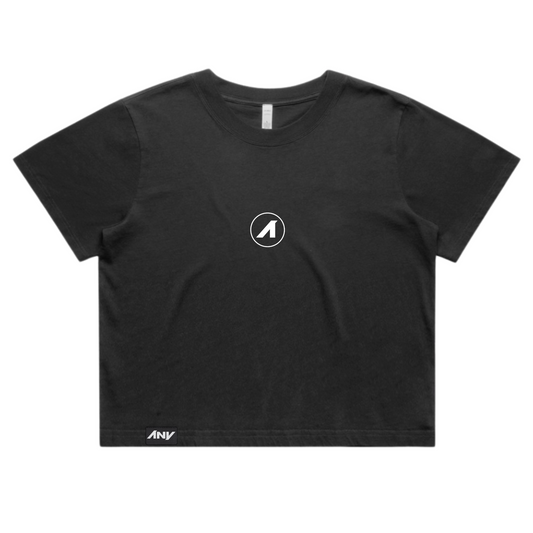 Wo's "A is for ANY" Heavy Faded Crop Tee