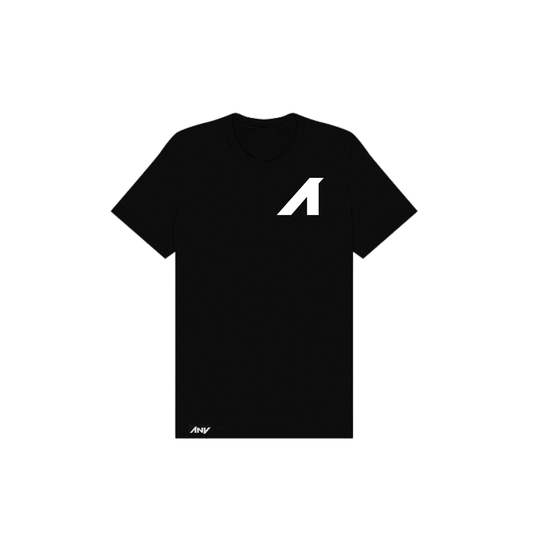 "A is for ANY" Unisex CVC Heather Short Sleeve Tee (Black)