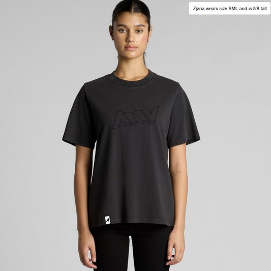 Wo's "ANY Who Call" Heavy Faded Tee