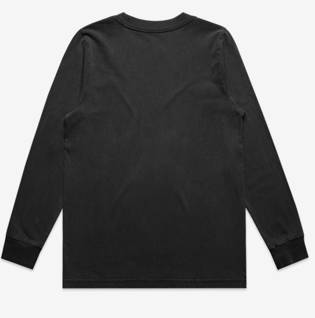 Men's “radical inclusion” Heavy Faded L/S "Radical Tee (Black)