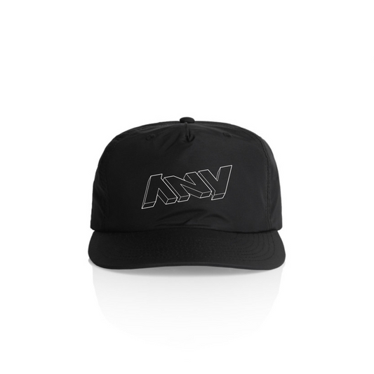 “3D ANY Who Call” Nylon Surf Cap (Black)