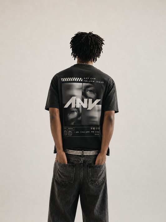 “ANY Can Follow” Urban Heavy Tee (Unisex/Black)
