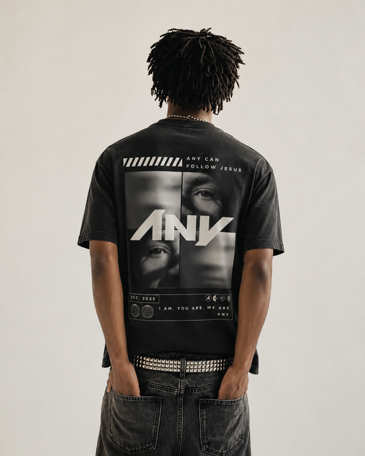 “ANY Can Follow” Urban Heavy Tee (Unisex/Black)