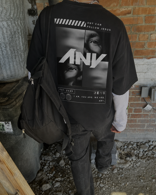 “ANY Can Follow” Urban Heavy Tee (Unisex/Black)