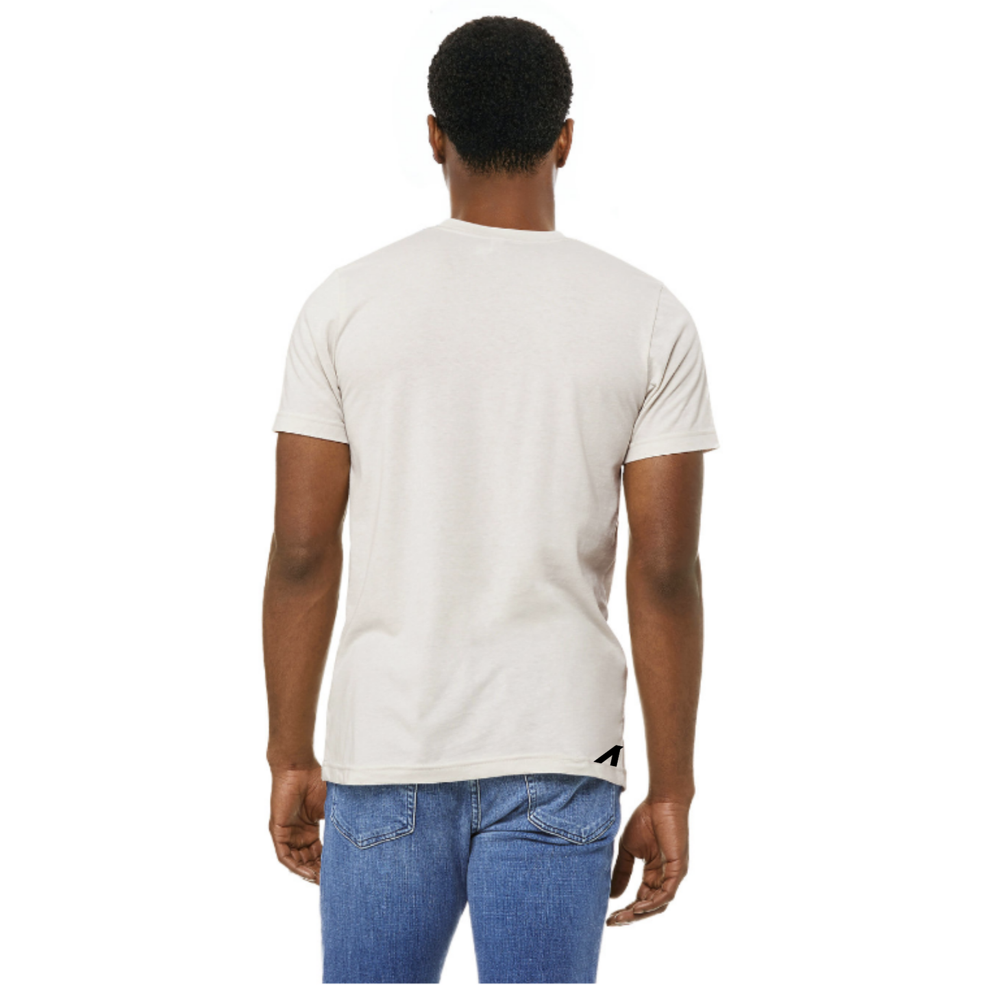 "A is for ANY" Unisex CVC Heather Short Sleeve Tee (Cement)