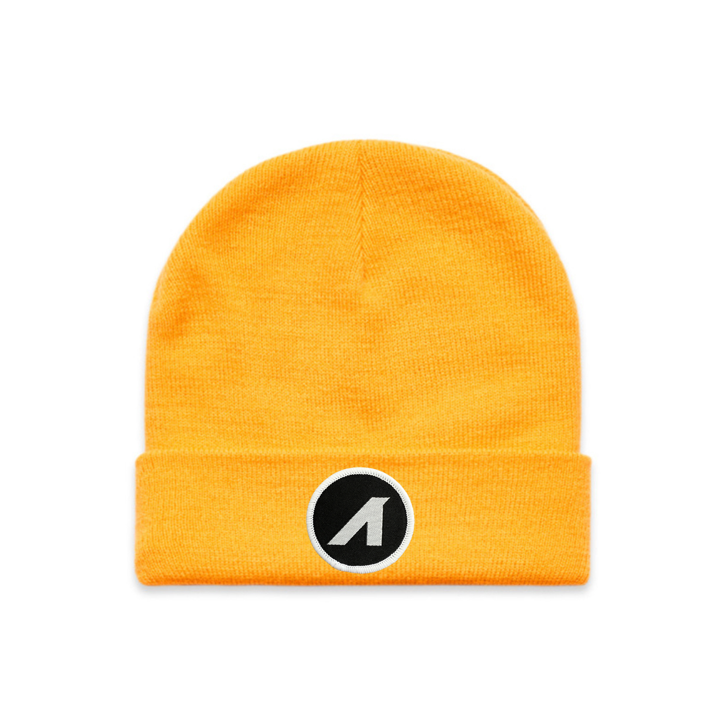 “A is for ANY” Patched Cuff Beanie (Gold)