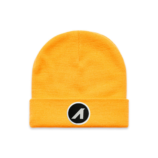 “A is for ANY” Patched Cuff Beanie (Gold)