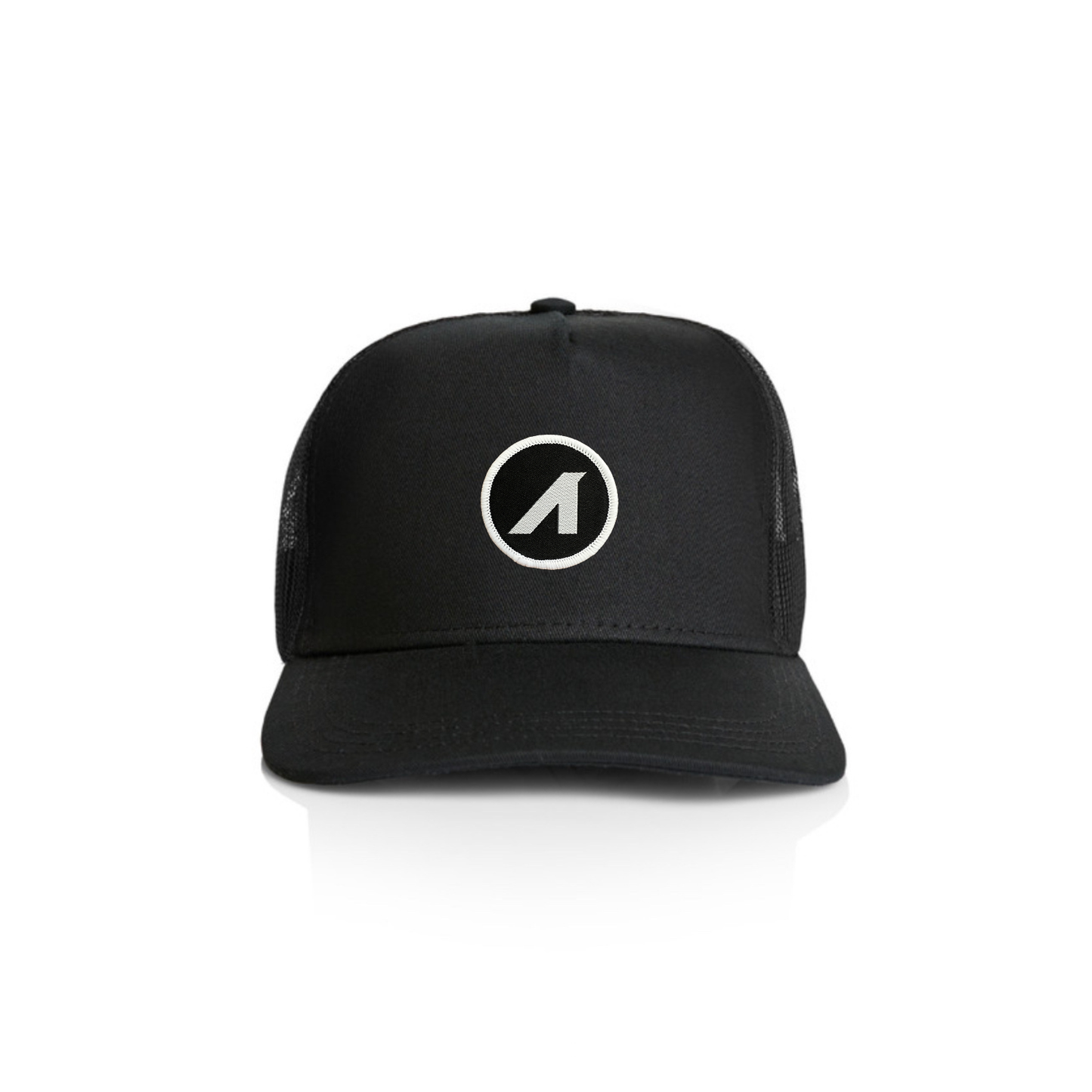 “A is for ANY” Patched Stock Trucker Cap (Black)