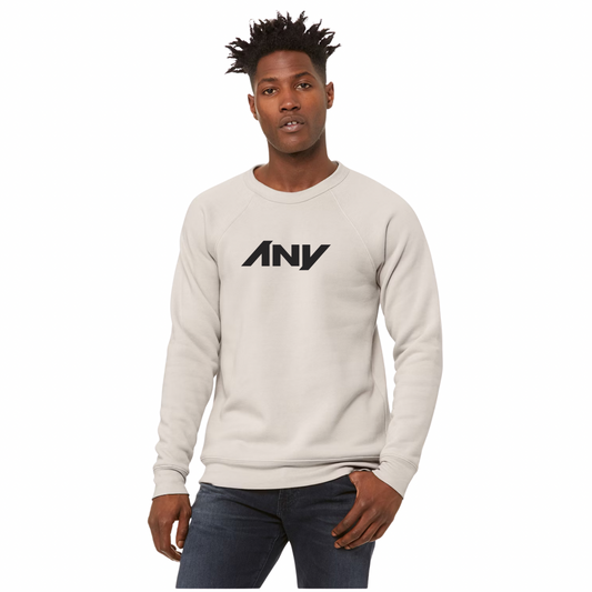 ANY Unisex Sponge Fleece Raglan Sweatshirt (Bone)