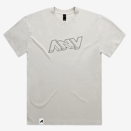 Men’s “3D ANY Who Call” Heavy Faded Tee (Bone)