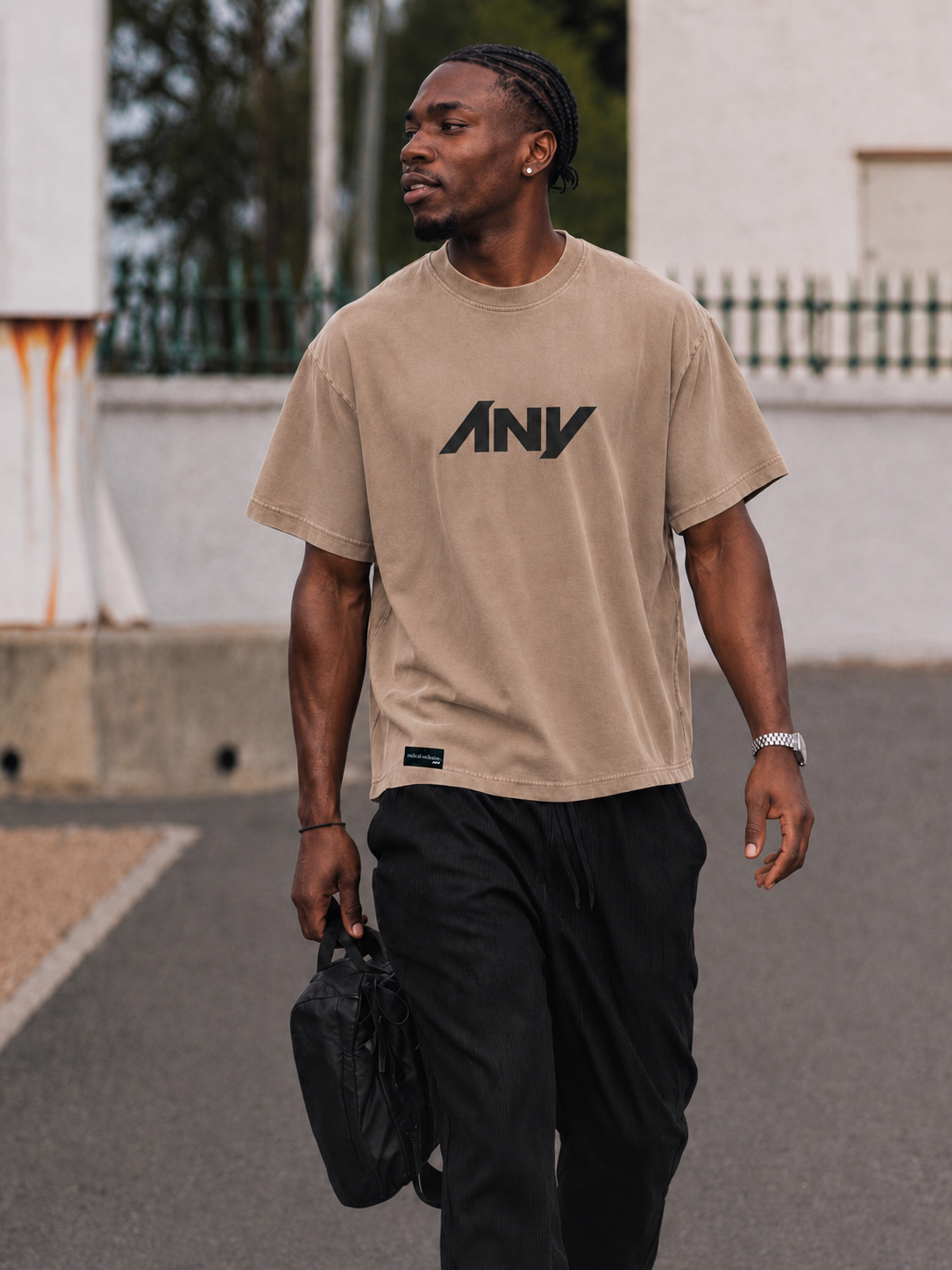 ANY Heavy Faded Tee (Khaki)