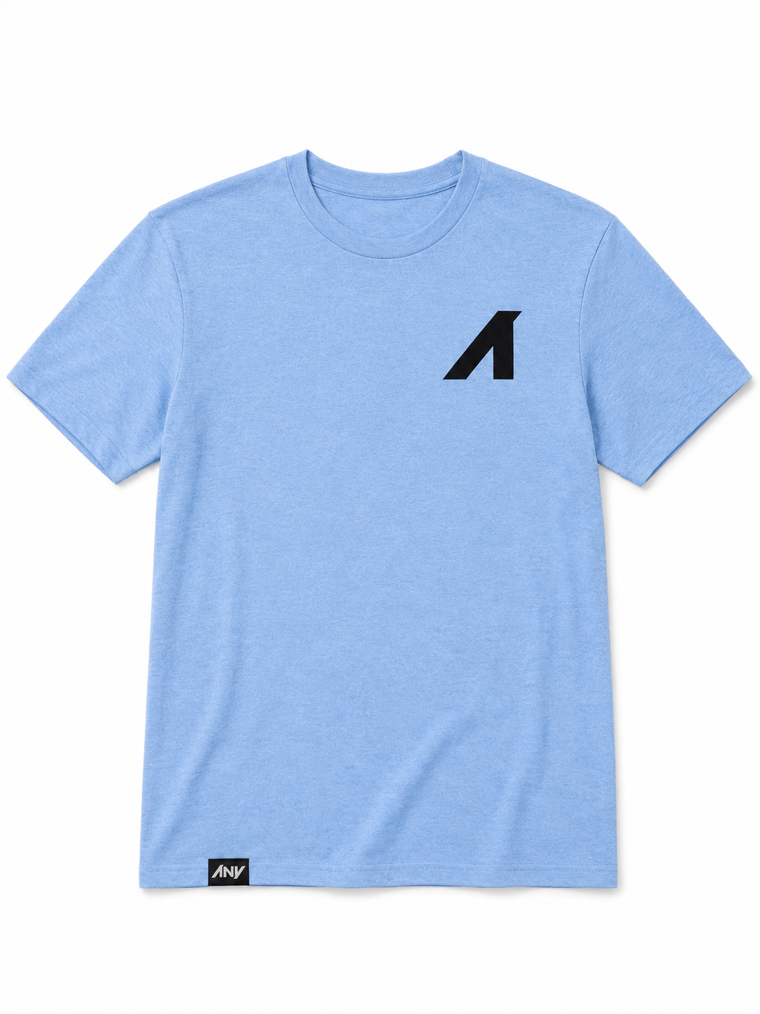 "A is for ANY" Unisex CVC Heather Short Sleeve Tee (Carolina Blue)
