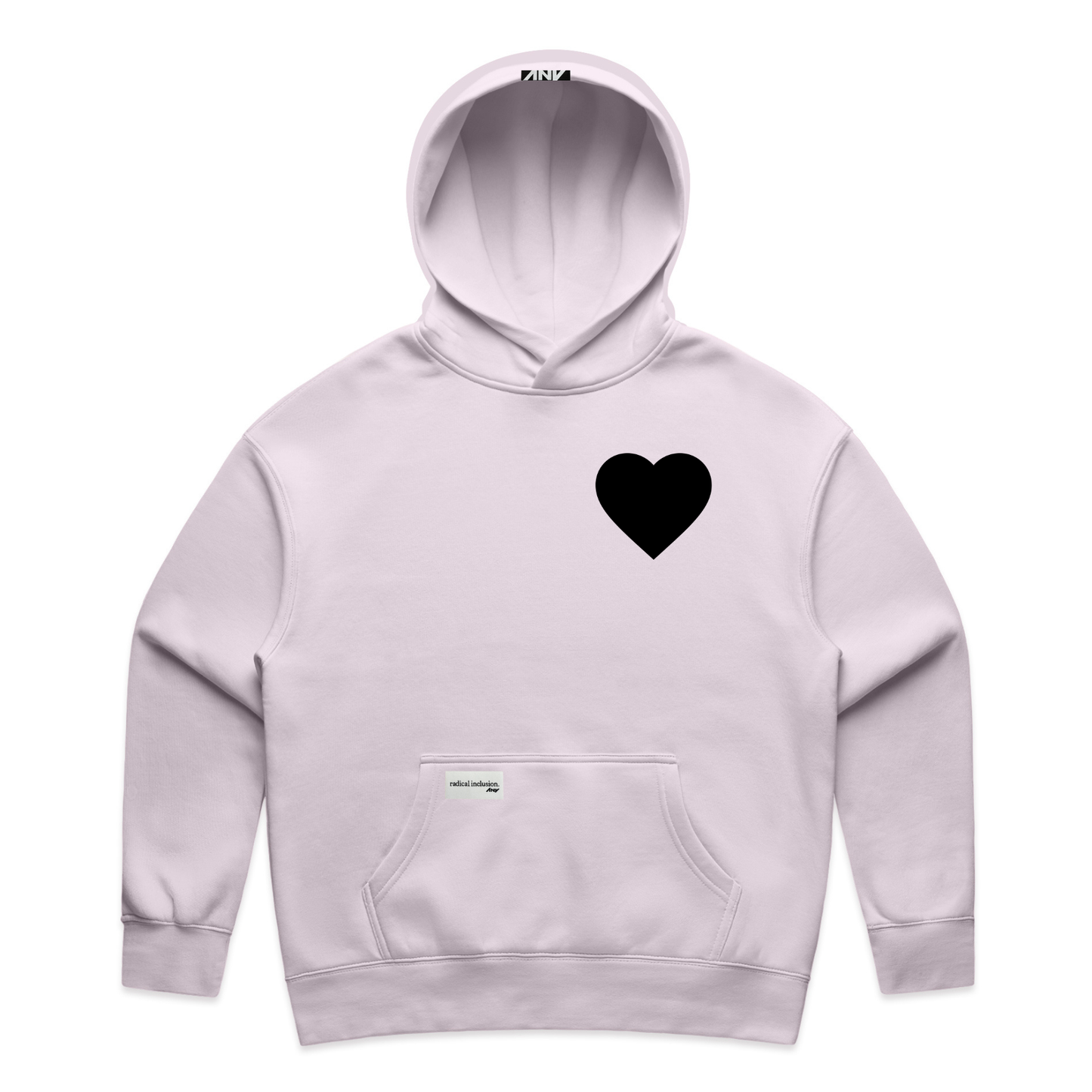 Wo's "Love is Strength" Relax Hood (Orchid)