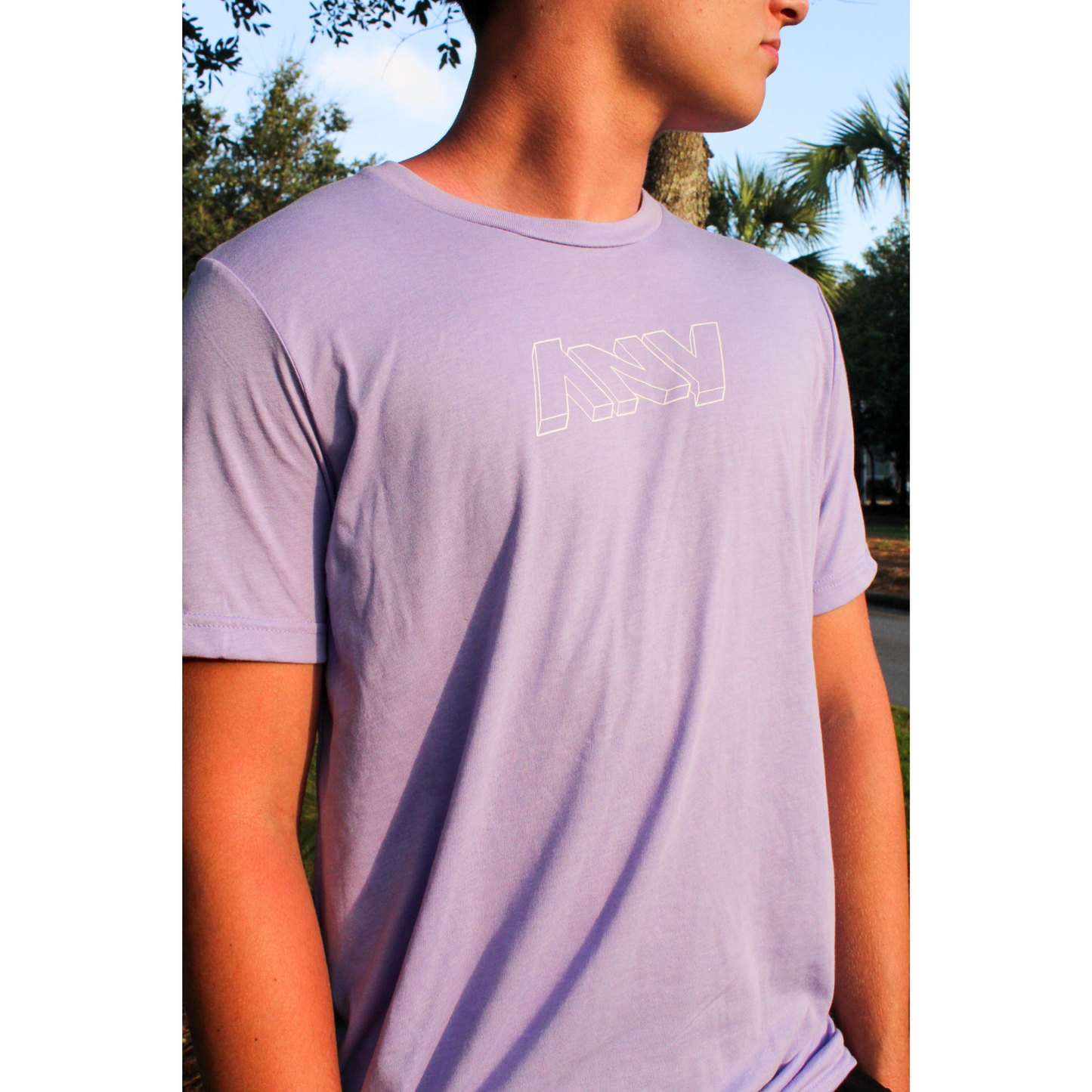 "3D ANY Who Call" Unisex Heather CVC Short Sleeve Tee (Lavender)