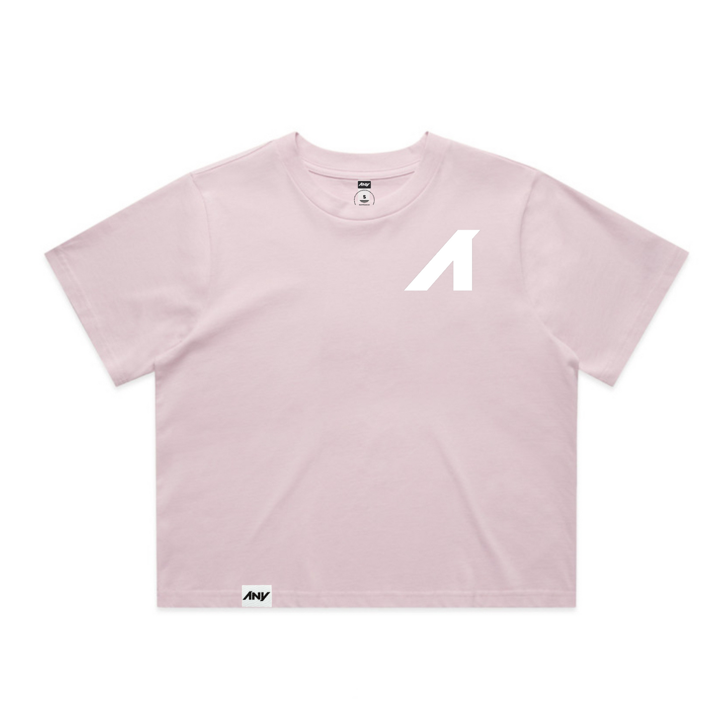 "A is for ANY" Wo's Classic Crop Tee